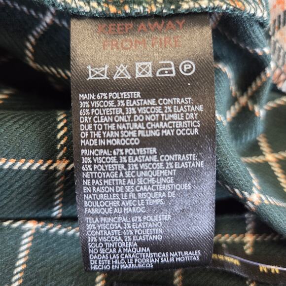 Urban Outfitters Plaid Mini Skirt Sz M Mixed Patchwork Light Academia Preppy NWT - Picture 8 of 11